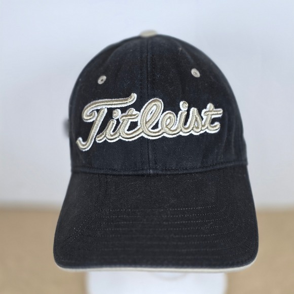 Titleist Other - Titleist Black Golf Cap Hat Adjustable Strap Embroidered Logo by New Era